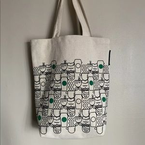 Starbucks Anywhere Tote Bag Authentic Canvas